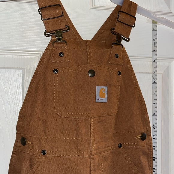 Carhartt-6-tan/Brown-play wear,Workwear, streetwear, adjustable bib Overalls. - Picture 3 of 13